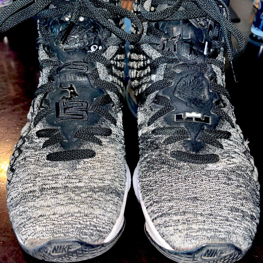 lebrons white and black